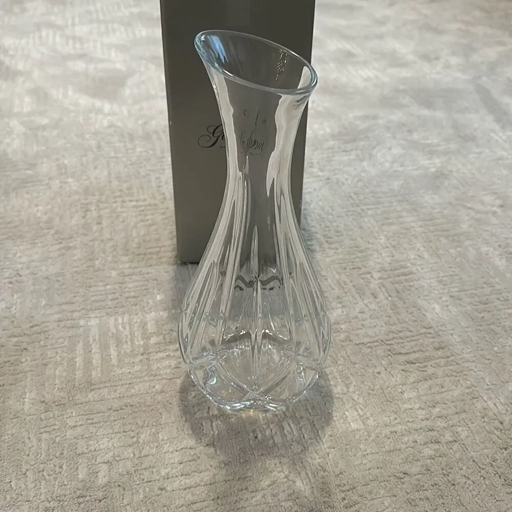 Gorham Crystal Vase Lady Anne NIB